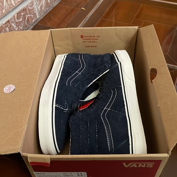 Vans Sk8 hi Hairy suede Sky Captain - Picture 8 of 9